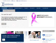 Tablet Screenshot of brystkreftforeningen.no